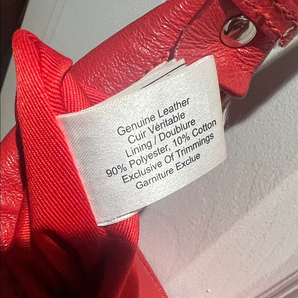 Danier Leather Red Shoulder Bag - Picture 4 of 8